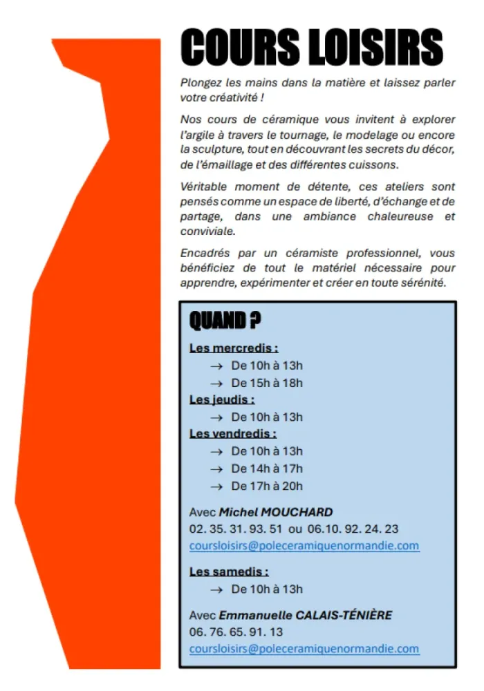 Informations cours loisirs